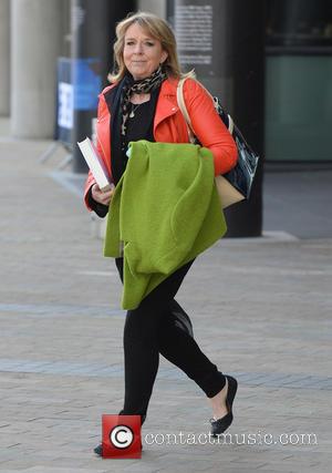 Fern Britton - Celebrities leave the BBC Breakfast studios after appearing on the show at Media City Manchester - Manchester,...