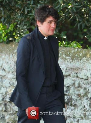 Reverend Tracey Bateson - The funeral of Peaches Geldof at St Mary Magdelene and St Lawrence Church in Faversham -...