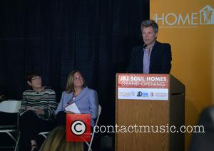 Sister Mary Scullion, Joan Dawson McConnon and Jon Bon Jovi - Jon Bon Jovi attends the grand opening of JBJ...