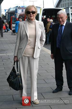 Marian Finucane and John Clarke - Paul Simon at Dublin Airport event hosted by Marian Finucane where he unveiled the...