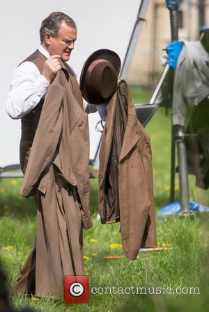 Hugh Bonneville - The cast of Downton Abbey film scenes on location in Bamton - Oxford, United Kingdom - Thursday...