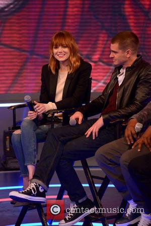 Emma Stone and Andrew Garfield - The Cast of 'The Amazing Spider-Man 2' Visit BET's  