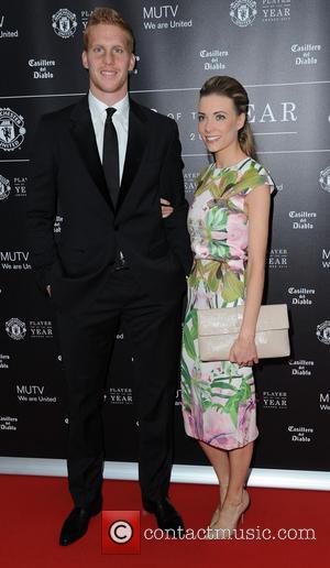 Ben Amos and Dani Emery - Celebrities arrive at Manchester United Football Club, Old Trafford, Manchester Manchester United Player Of...
