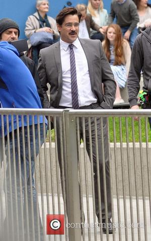 Colin Farrell - Colin Farrell and Rachel Weisz film scenes for their upcoming movie 'The Lobster' in Dublin - Dublin,...