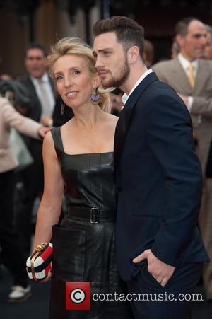 Sam Taylor Wood and Aaron Taylor-Johnson - European premiere of 'Godzilla' held at the Odeon Leicester Square - Arrivals -...
