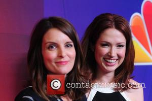 Tina Fey and Elliie Kemper - 2014 NBC Upfront Presentation at The Jacob K. Javits Convention Center - Arrivals -...