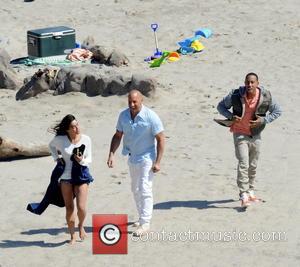 Vin Diesel, Michelle Rodriguez and Ludacris - Vin Diesel filming last scenes for 