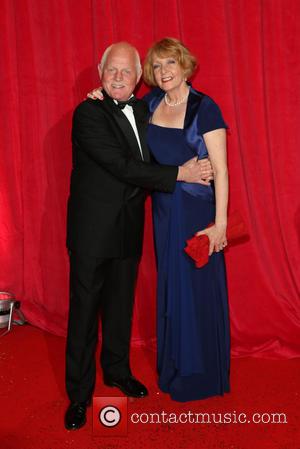 Chris Chittell and Charlie Hardwick - The British Soap Awards 2014 held at Hackney Empire - Arrivals - London, United...