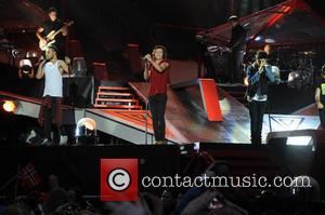 Zayn Malik, Harry Styles and Liam Payne - One Direction kick off 'Where We Are Tour' in Sunderland - Sunderland,...