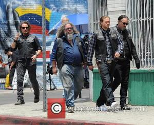 Charlie Hunnam, Tommy Flanagan, Kim Coates and Mark Boone Junior - Actor Charlie Hunnam spotted on the first day of...