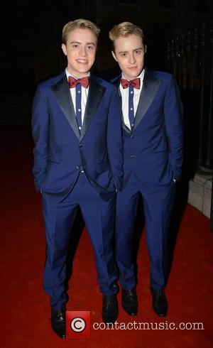 Jedward, John Grimes and Edward Grimes - Pride of Ireland Awards 2014 held at The Mansion House - Departures -...