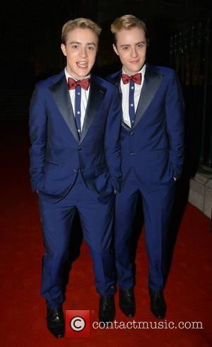 Jedward, John Grimes and Edward Grimes - Pride of Ireland Awards 2014 held at The Mansion House - Departures -...