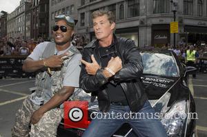David Hasselhoff and Xzibit - The 2014 Gumball 3000 arrives on London's Regent Street. Thousand's of people gathered on a...