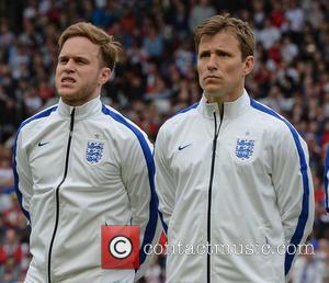 Olly Murs and Ben Shephard - Soccer Aid 2014 at Old Trafford - Manchester, United Kingdom - Sunday 8th June...