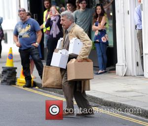 Dustin Hoffman - Dustin Hoffman is pictured filming his new movie an adaptation of Roald Dahls book Esio Trot in...