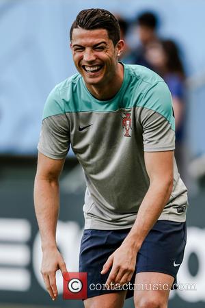 Cristiano Ronaldo - 2014 FIFA World Cup - Day 4 - Portugal seen in training at the Arena Fonte Nova,...