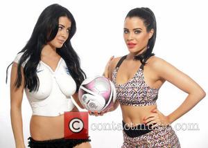 Carla Howe, Melissa Howe and The Howe Twins - The Howe Twins World Cup 2014 photoshoot - Los Angeles, California,...