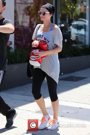 Jaimie Alexander - Jaimie Alexander exits the gym with her personal trainer - Los Angeles, California, United States - Thursday...