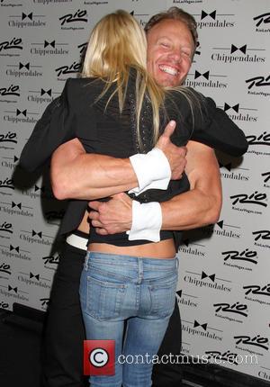 Tara Reid and Ian Ziering - Tara Reid stops by to see 'Sharknado' co-star Ian Ziering as celebrity guest host...