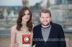 Keira Knightley and James Corden - 'Begin Again' photocall held at St Vincent House. - London, United Kingdom - Wednesday...