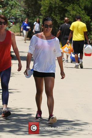 Lea Michele - Lea Michele is all smiles while going for a hike through the hills in Hollywood with a...