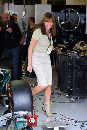Carol Vorderman - Silverstone F1 Grand Prix, qualifying race - Silverstone, United Kingdom - Saturday 5th July 2014