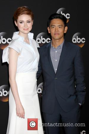 Karen Gillan and John Cho - Disney ABC TCA 2014 Summer Press Tour - Arrivals - Beverly Hills, California, United...