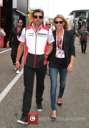 Patrick DEMPSEY with his wife Jillian - Formula 1 - 2014 German Grand Prix - Hockenheimring, Baden Wuerttemberg, Germany -...
