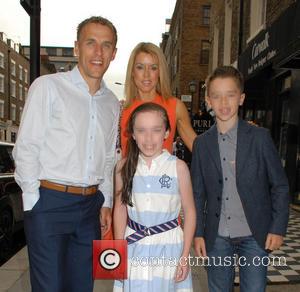 Phil Neville, Tracey Neville, Isabella Neville and Harvey Neville