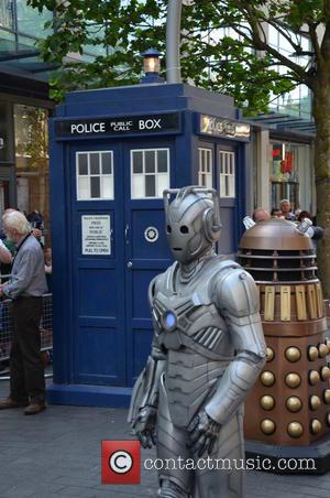 Cyberman, Dalek and Tardis - Doctor Who World Tour - Red carpet event at St David's Hall in Cardiff, Wales...