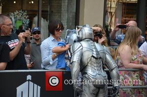 Cyberman and Kid In Cyberman Mask - Doctor Who World Tour - Red carpet event at St David's Hall in...