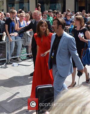 Jenna Coleman and Edward Russell (Future UK Eurovision Hopeful) - Doctor Who World Tour - Red carpet event at St...