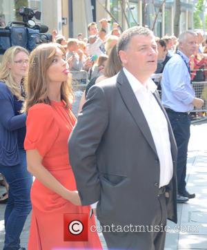 Jenna Coleman and Steven Moffat - Doctor Who World Tour - Red carpet event at St David's Hall in Cardiff,...