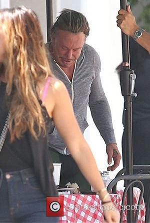 Mickey Rourke - Mickey Rourke has lunch with friends in Beverly Hills - Los Angeles, California, United States - Saturday...