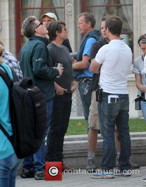 Tom Cruise, Christopher McQuarrie and Guest - Tom Cruise on the set of Mission: Impossible 5 at the Vienna State...