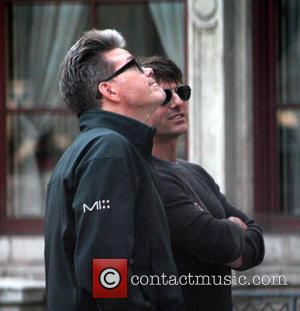 Tom Cruise and Christopher McQuarrie - Tom Cruise on the set of Mission: Impossible 5 at the Vienna State Opera...