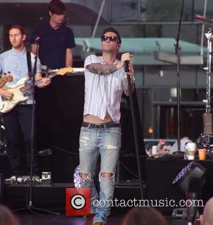 Adam Levine and Maroon 5 - Maroon 5 perform live on NBC's 'Today' show as a part of the Toyota...