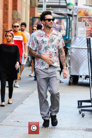 Adam Levine - Adam Levine was seen walking in Soho with a friend. - New York, New York, United States...