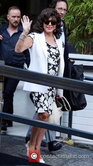 Joan Collins - Joan Collins outside ITV Studios - London, United Kingdom - Monday 8th September 2014