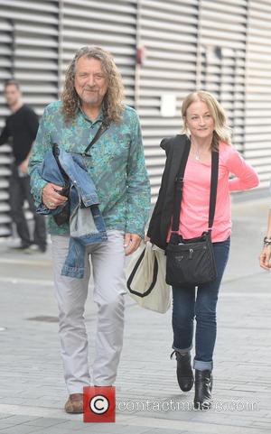 Robert Plant - Former front man from legendary British rock band Led Zeppelin Robert Plant seen leaving the BBC Breakfast...