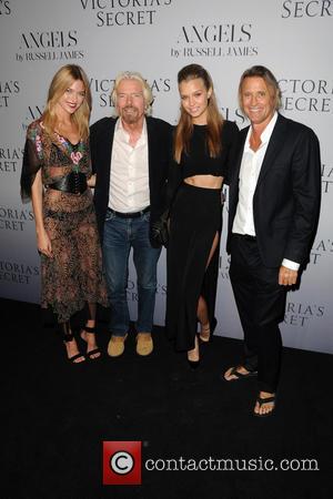 Martha Hunt, Richard Branson, Camille Rowe and Russell James - Russell James' 