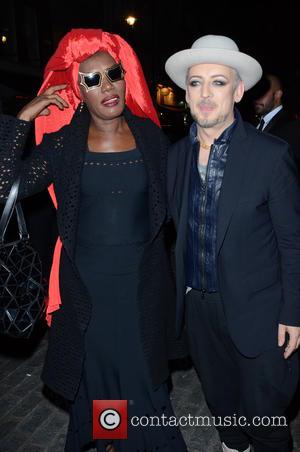 Boy George and Grace Jones