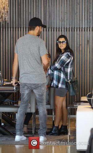 Kourtney Kardashian and Scott Disick - Pregnant Kourtney Kardashian and Scott Disick shop for home furnishings - Los Angeles, California,...