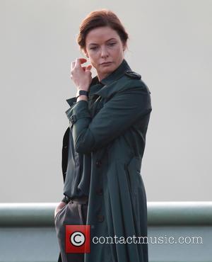 Rebecca Ferguson - Shots from the set of the new 'Mission: Impossible 5' movie on location in London, United Kingdom...