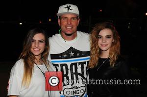 Dusti Rain, Vanilla Ice and Keelee Breeze - Celebrities go to see One Direction in Miami - Miami, Florida, United...