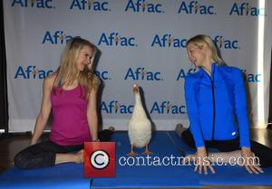 kelly rutherford and kristen McGee - Yoga with the Aflec Duck - New York, New York, United States - Thursday...