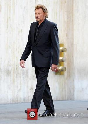 Johnny Hallyday - Singer Jean-Philippe Smet better known as his stage name Johnny Hallyday seen filming his latest music video...