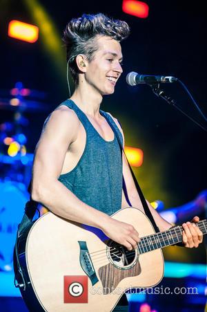 James McVey - The Vamps performing live in concert at Eventim Apollo (Hammersmith) - London, United Kingdom - Tuesday 14th...