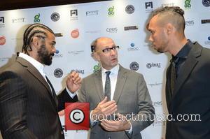 David Haye, Colin Leslie and Ruben Tabares - British heavyweight boxer David Haye along with other celebs were photographed at...