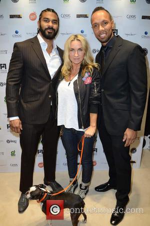 David Haye, Meg Mathews and Ruben Tavares - Celebrities attend David Haye's PT Club launch party - London, United Kingdom...